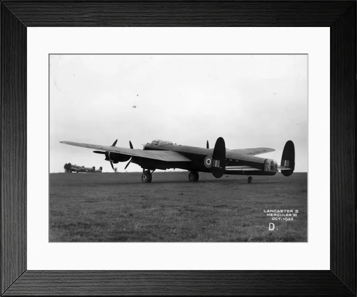 Framed Print : Avro Lancaster II on the ground rear quarter Framed Print : Avro Lancaster II on the ground rear quarter