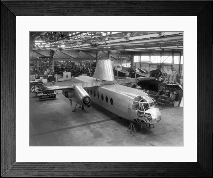 Framed Print : Fairey Rotodyne under construction Framed Print : Fairey Rotodyne under construction