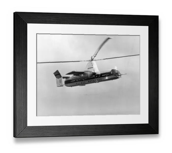 Framed Print : Fairey Rotodyne XE521 from the lower quarter Framed Print : Fairey Rotodyne XE521 from the lower quarter