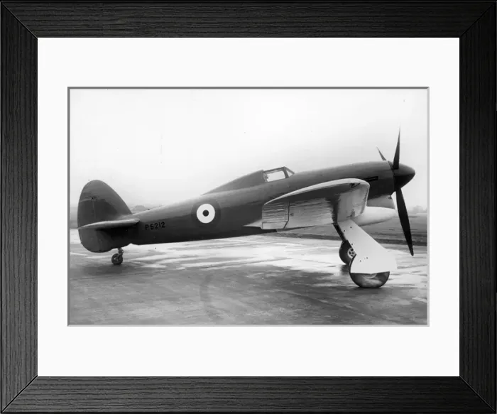 Framed Print : Hawker Typhoon first prototype P5212 in its original form Framed Print : Hawker Typhoon first prototype P5212 in its original form