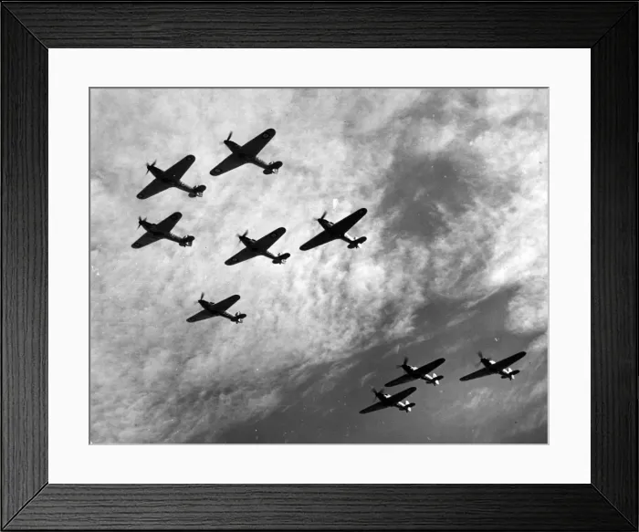 Framed Print : Hawker Hurricanes in formation Framed Print : Hawker Hurricanes in formation