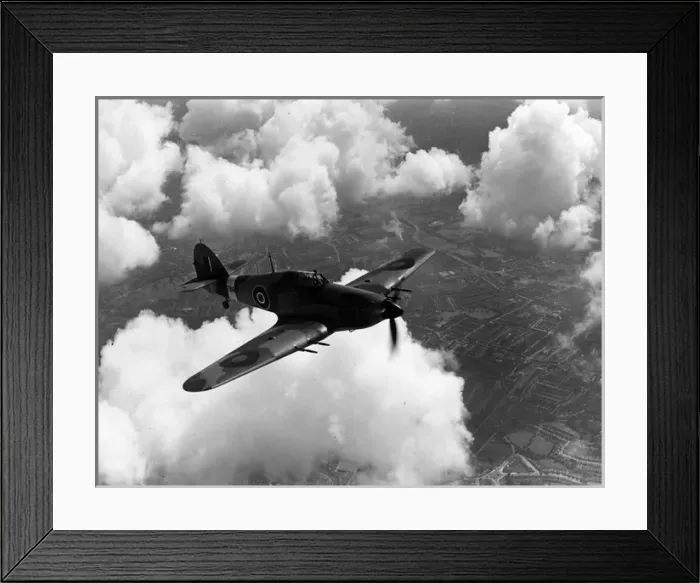 Framed Print : Hawker Hurricane IIC PZ865 / G-AMAU Framed Print : Hawker Hurricane IIC PZ865 / G-AMAU