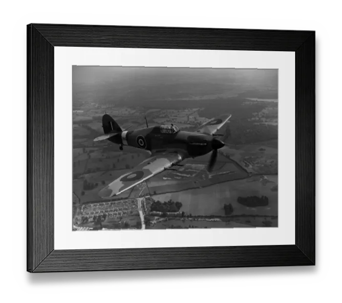 Framed Print : Hawker Hurricane IIC PZ865 / G-AMAU Framed Print : Hawker Hurricane IIC PZ865 / G-AMAU
