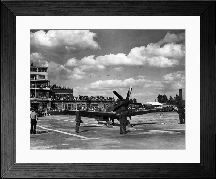 Framed Print : Supermarine Spitfire XIV at an open day Framed Print : Supermarine Spitfire XIV at an open day