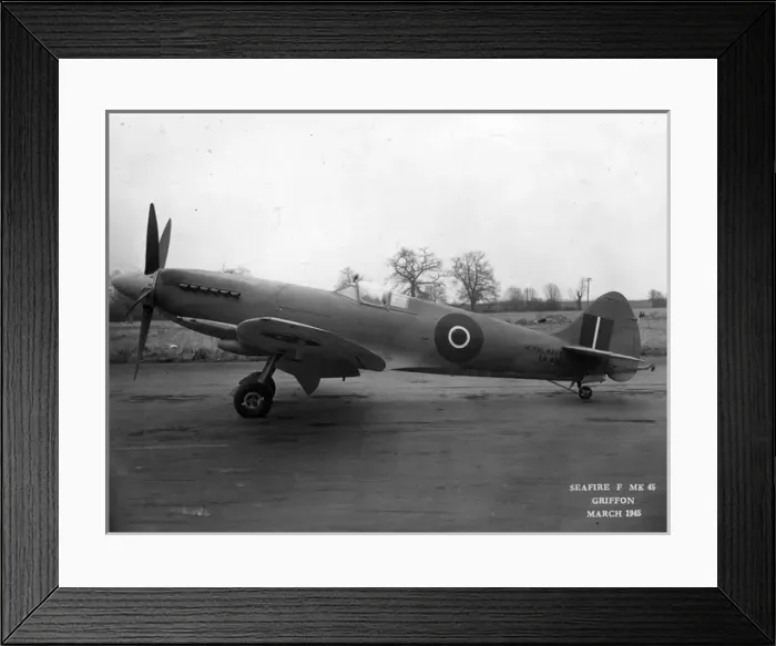 Framed Print : Supermarine Seafire F45 LA432 March 1945 Framed Print : Supermarine Seafire F45 LA432 March 1945