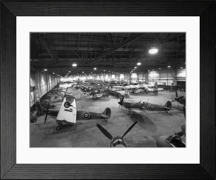 Framed Print : Supermarine Seafire IIIs in production at Westland Framed Print : Supermarine Seafire IIIs in production at Westland