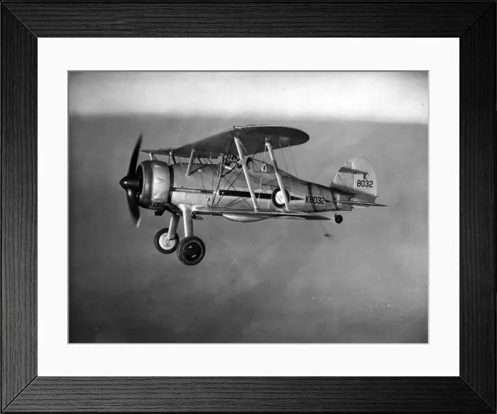 Framed Print : Gloster Gladiator II K8032 Framed Print : Gloster Gladiator II K8032