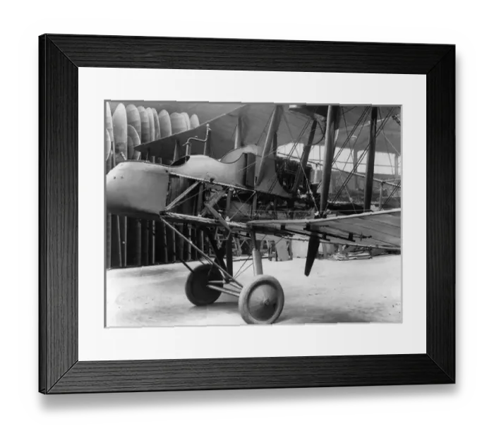 Framed Print : Royal Aircraft Factory FE2b with some fuselage panels remove