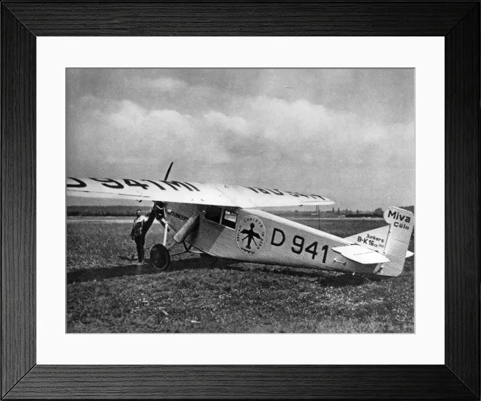 Framed Print : Junkers K16ce D-941 belonged to MIVA of Cologne Framed Print : Junkers K16ce D-941 belonged to MIVA of Cologne