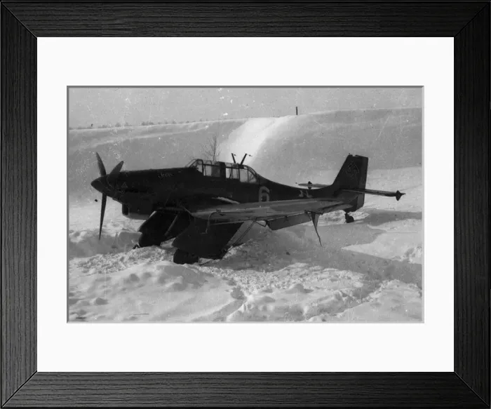 Framed Print : Junkers Ju87A-1 in snow Framed Print : Junkers Ju87A-1 in snow