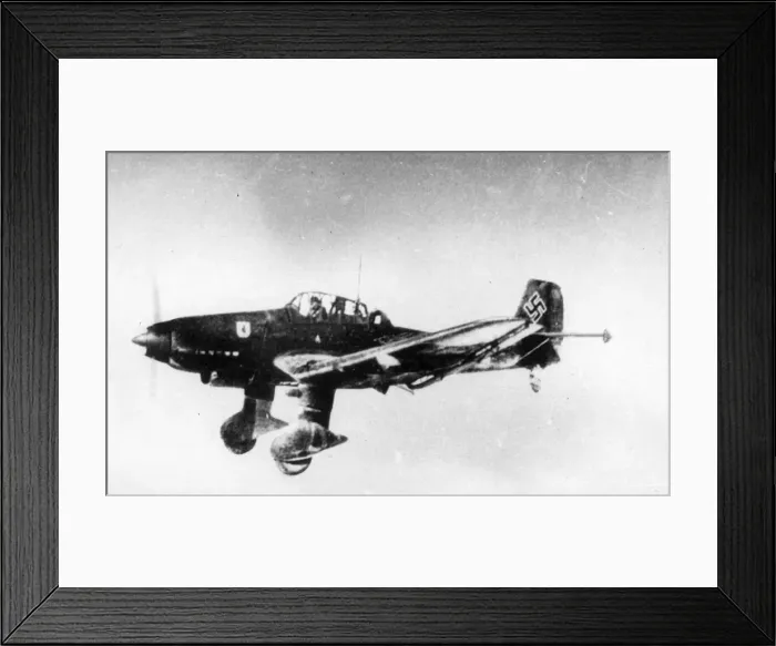 Framed Print : Junker Ju87D in flight Framed Print : Junker Ju87D in flight