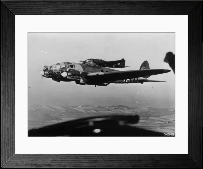Framed Print : Two Heinkel He111Hs in flight Framed Print : Two Heinkel He111Hs in flight
