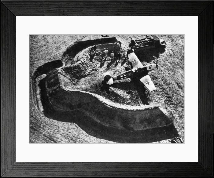 Framed Print : Messerschmitt Bf109 in a dug-out Framed Print : Messerschmitt Bf109 in a dug-out