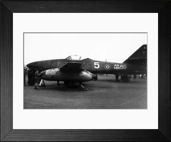 Framed Print : Captured Messerschmitt Me262A-2a Air Min 80 Framed Print : Captured Messerschmitt Me262A-2a Air Min 80