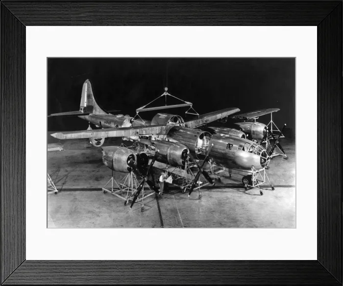 Framed Print : The pre-completed components of a Boeing B-29 Framed Print : The pre-completed components of a Boeing B-29