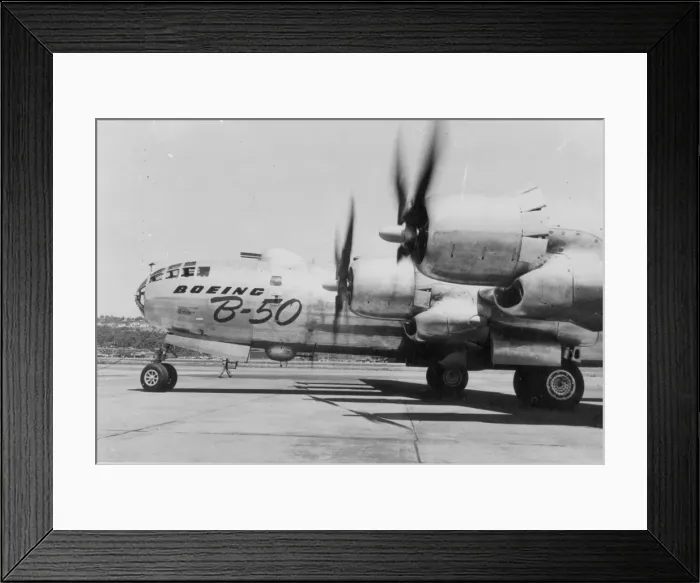 Framed Print : Boeing B-50A running-up on the ramp Framed Print : Boeing B-50A running-up on the ramp