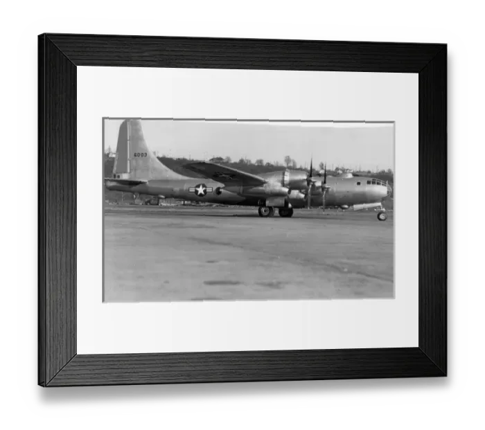 Framed Print : Boeing B-50A 46-003 running-up on the ramp