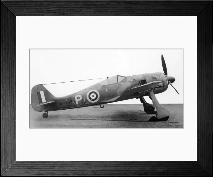 Framed Print : Captured Focke-Wulf Fw190A-3 MP499 in RAF markings Framed Print : Captured Focke-Wulf Fw190A-3 MP499 in RAF markings