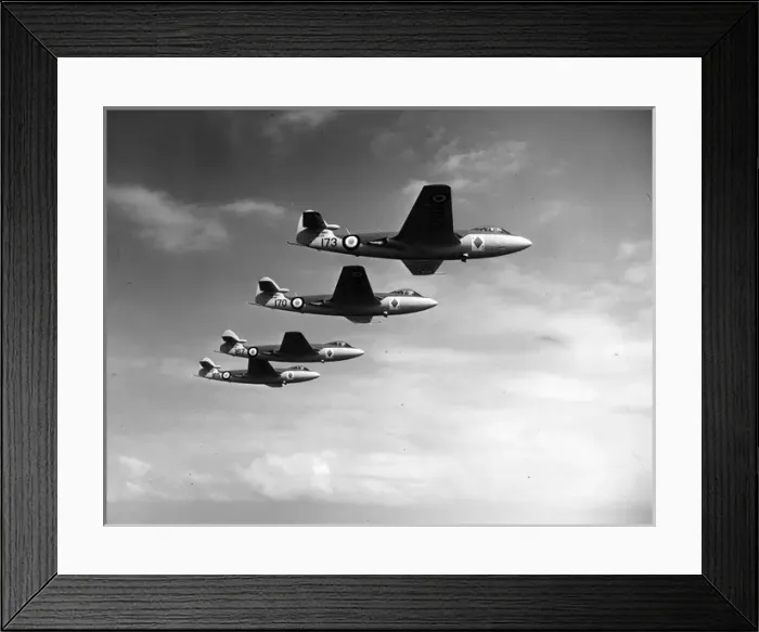 Framed Print : Four Hawker Sea Hawk Is Framed Print : Four Hawker Sea Hawk Is