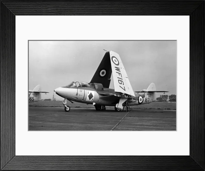 Framed Print : Hawker Sea Hawk I WF167 with wings folded Framed Print : Hawker Sea Hawk I WF167 with wings folded