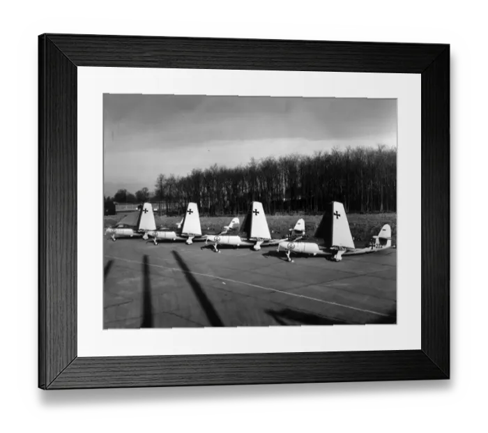Framed Print : A line-up of West German Navy Hawker Sea Hawk 100s Framed Print : A line-up of West German Navy Hawker Sea Hawk 100s