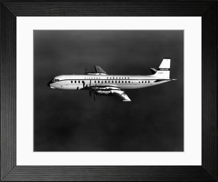 Framed Print : The first Vickers Vanguard G-AOYW in flight Framed Print : The first Vickers Vanguard G-AOYW in flight