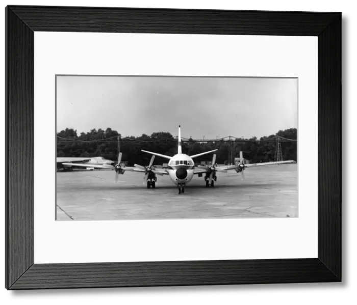 Framed Print : The first Vickers Vanguard G-AOYW head-on Framed Print : The first Vickers Vanguard G-AOYW head-on