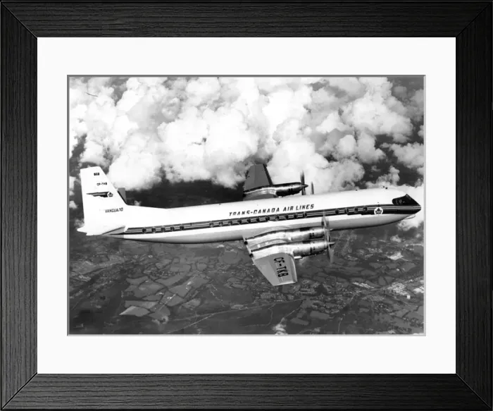 Framed Print : Vickers Type 952 Vanguard CF-TKB of Trans-Canada Air Lines Framed Print : Vickers Type 952 Vanguard CF-TKB of Trans-Canada Air Lines