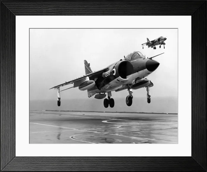Framed Print : Two British Aerospace Sea Harriers Framed Print : Two British Aerospace Sea Harriers