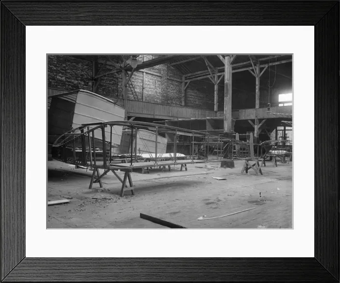 Framed Print : The fuselage of the Bolotoff triplane under construction Framed Print : The fuselage of the Bolotoff triplane under construction