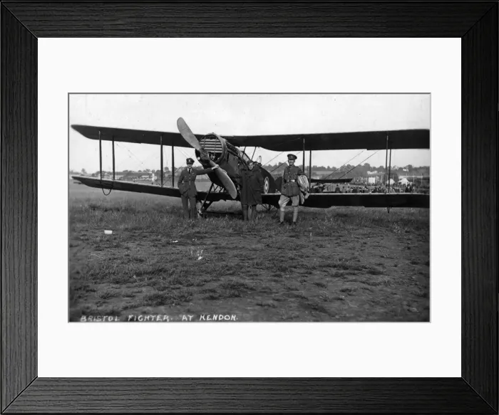 Framed Print : A Bristol Fighter F2B at Hendon in 1919 Framed Print : A Bristol Fighter F2B at Hendon in 1919