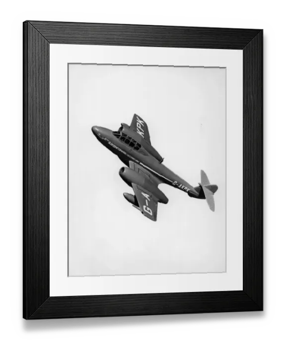 Framed Print : Gloster Meteor T7 demonstrator, G-AKPK Framed Print : Gloster Meteor T7 demonstrator, G-AKPK