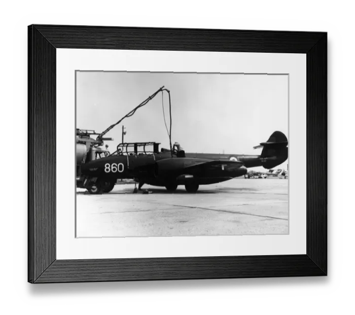 Framed Print : Royal Navy Gloster Meteor T7 WL332 Framed Print : Royal Navy Gloster Meteor T7 WL332