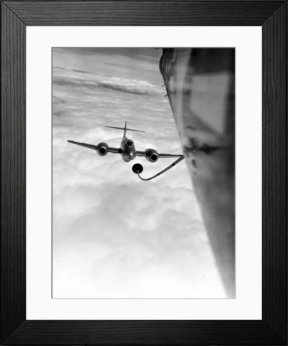 Framed Print : A Gloster Meteor about to refuel in flight Framed Print : A Gloster Meteor about to refuel in flight