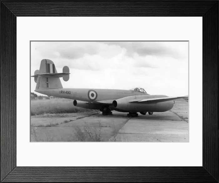 Framed Print : Gloster Meteor F4 RA490 Framed Print : Gloster Meteor F4 RA490