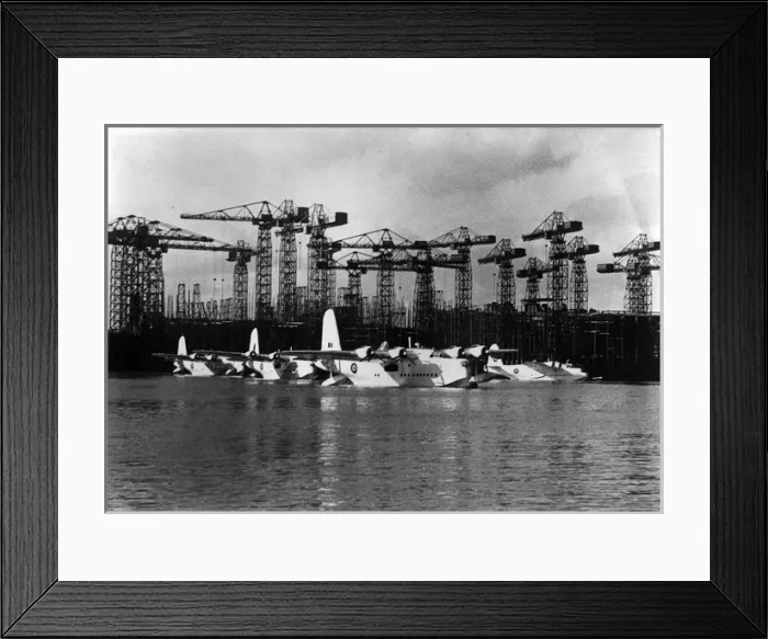 Framed Print : Short Sunderlands in Musgrave Channel Framed Print : Short Sunderlands in Musgrave Channel