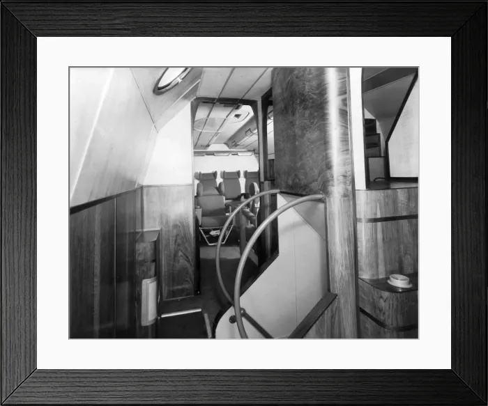 Framed Print : Looking aft from the cocktail bar - Converted Sutherland Framed Print : Looking aft from the cocktail bar - Converted Sutherland