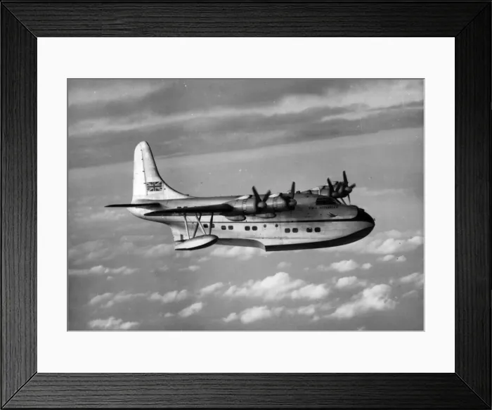 Framed Print : Short Solent 4 ZK-AML Aotearoa II of TEAL Framed Print : Short Solent 4 ZK-AML Aotearoa II of TEAL