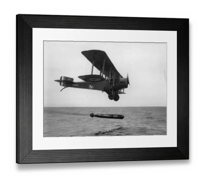 Framed Print : Sopwith Cuckoo N6954 dropping a MkIX torpedo Framed Print : Sopwith Cuckoo N6954 dropping a MkIX torpedo