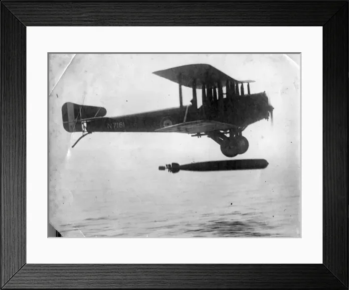 Framed Print : Sopwith Cuckoo N7151 dropping a MkIX torpedo Framed Print : Sopwith Cuckoo N7151 dropping a MkIX torpedo