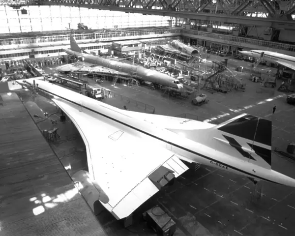 Concorde production in the main assembly hall at Filton