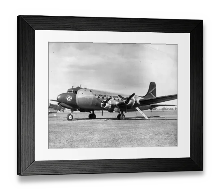 Framed Print : Douglas C-54D-1-DC of the All Weather Flying Center at Brize Framed Print : Douglas C-54D-1-DC of the All Weather Flying Center at Brize
