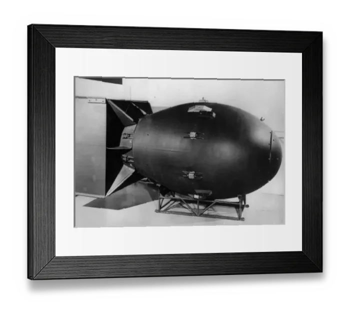 Framed Print : The Fat Boy 10000lb atomic bomb Framed Print : The Fat Boy 10000lb atomic bomb