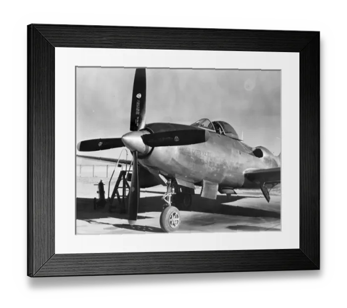 Framed Print : Convair XP-81 first US propeller-turbine powered aircraft