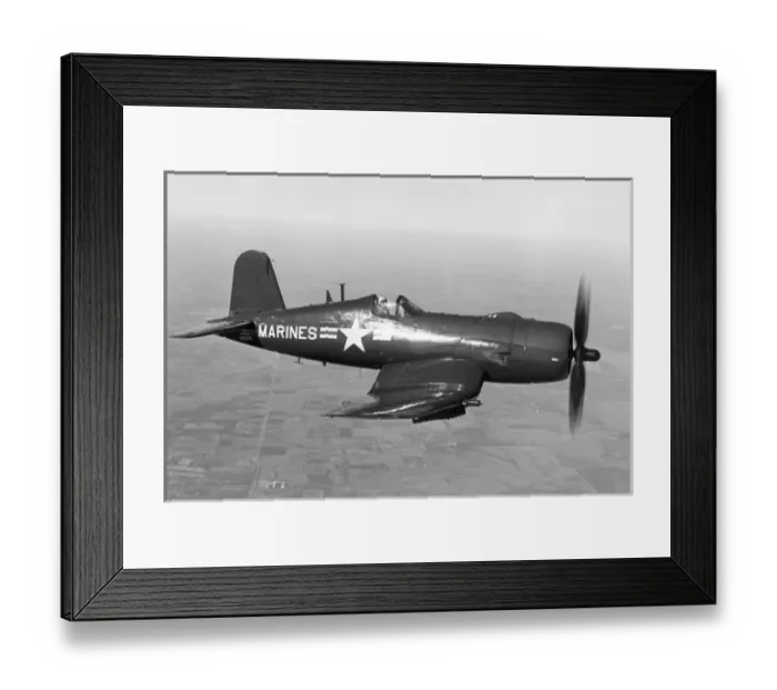 Framed Print : Vought AU-1 Corsair 129320 of the US Marines in Korea Framed Print : Vought AU-1 Corsair 129320 of the US Marines in Korea