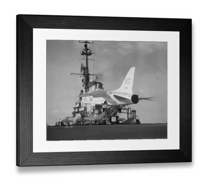 Framed Print : A Vought F8U-1 Crusader 141358 comes in to land Framed Print : A Vought F8U-1 Crusader 141358 comes in to land