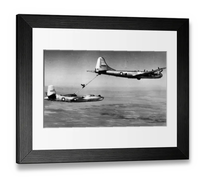 Framed Print : A Boeing KB-29P refuels a North American RB-45C Tornado Framed Print : A Boeing KB-29P refuels a North American RB-45C Tornado