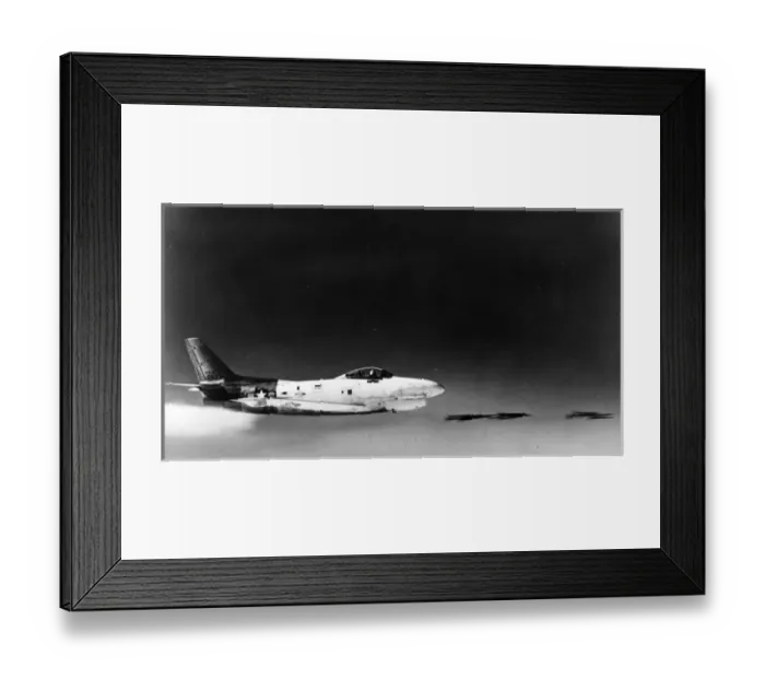 Framed Print : Rocket firing North American F-86D Sabre Framed Print : Rocket firing North American F-86D Sabre