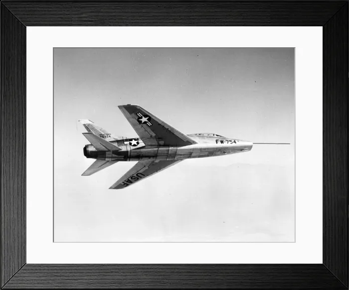 Framed Print : The first North American YF-100 Super Sabre prototype Framed Print : The first North American YF-100 Super Sabre prototype
