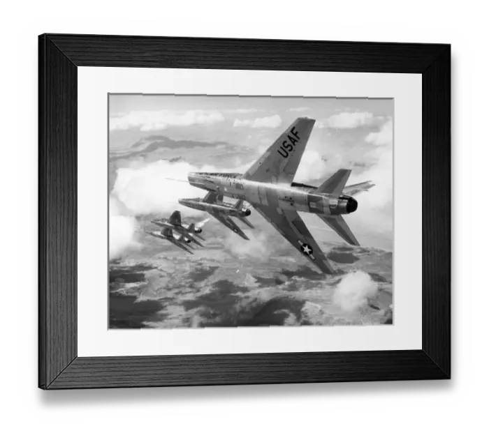 Framed Print : North American F-100C Super Sabres Framed Print : North American F-100C Super Sabres